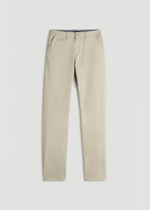 Carman TAPERED Chinos for Tall Men in Desert Khaki