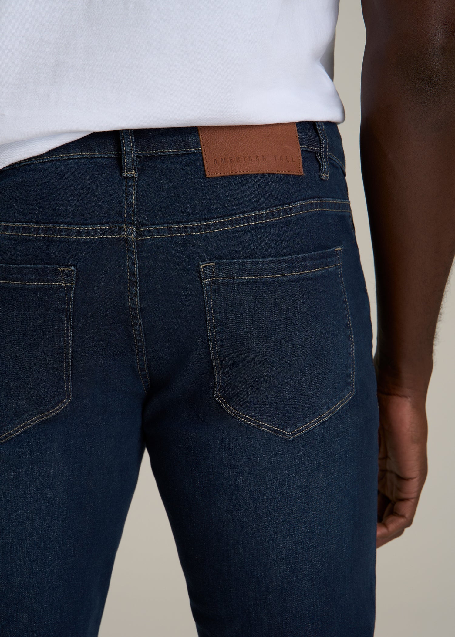Carman TAPERED Jeans for Tall Men in Blue Steel