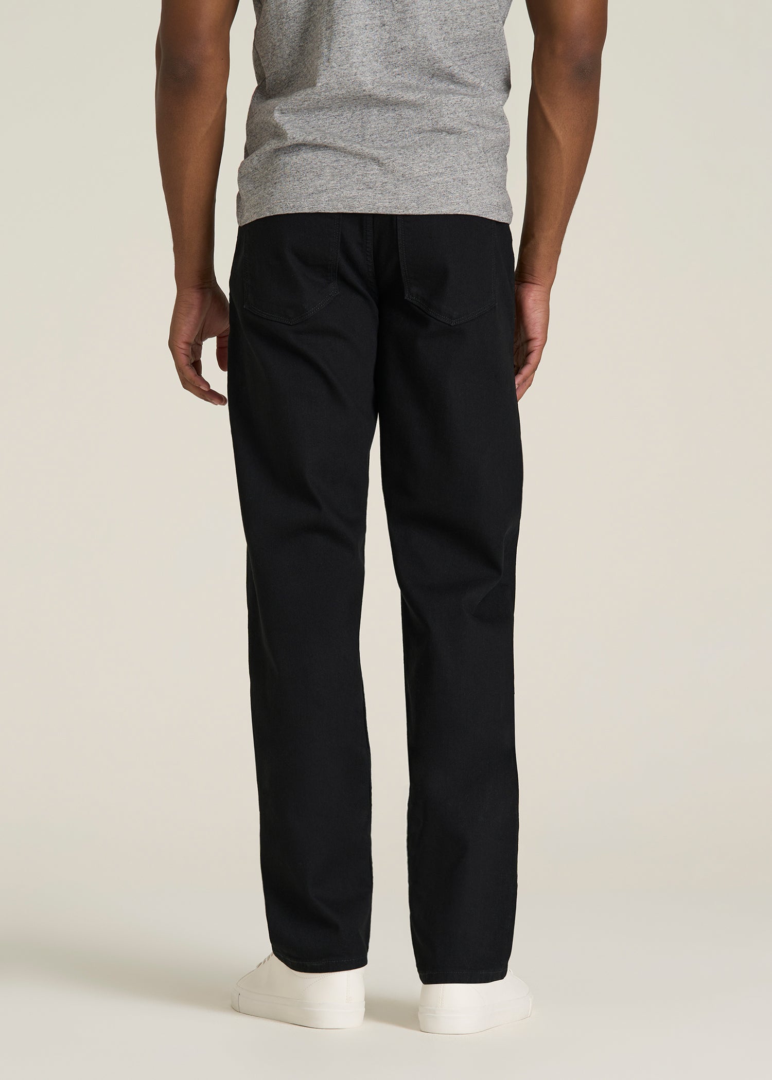 Carman TAPERED Jeans for Tall Men in Optimum Black