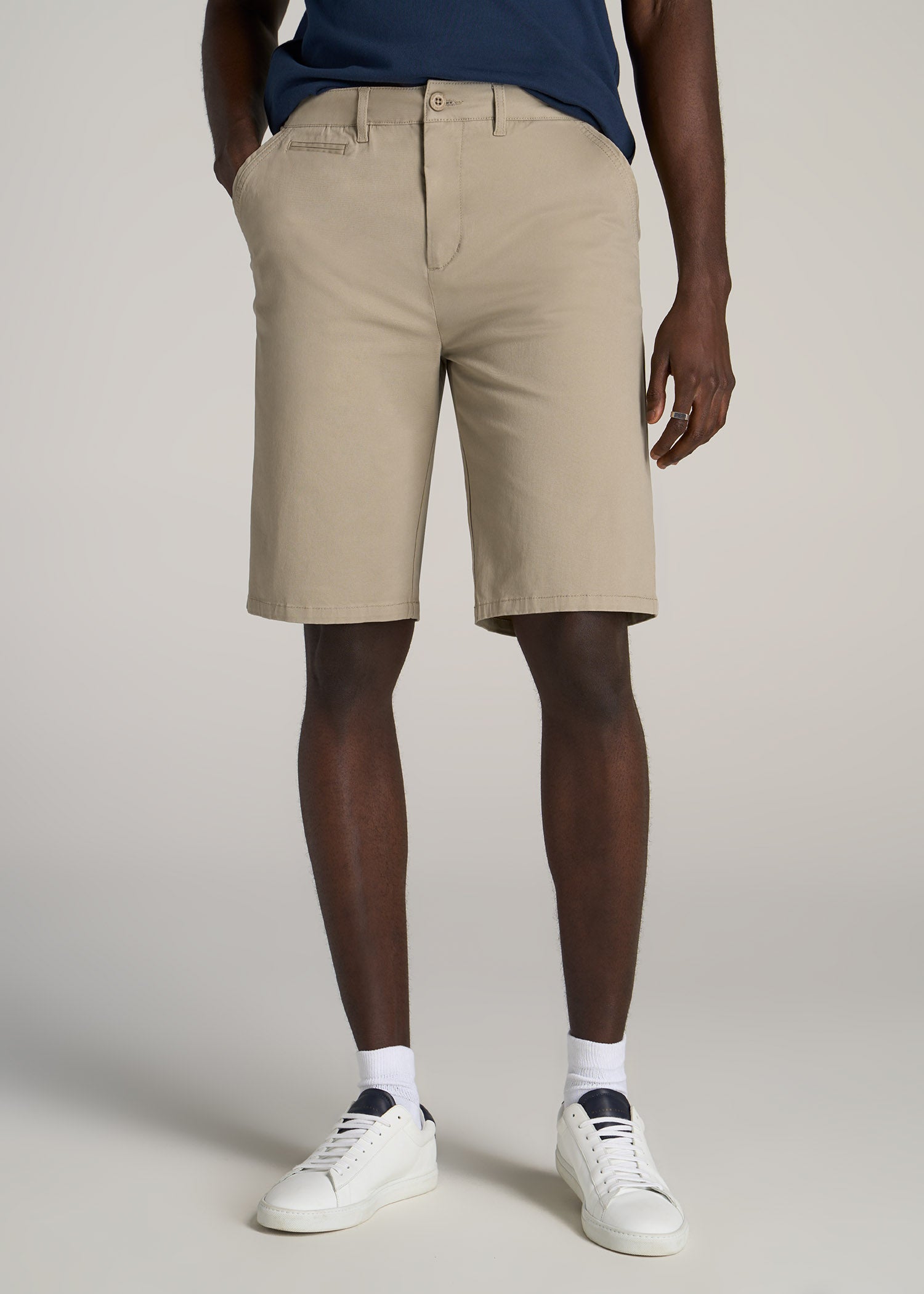 American-Tall-Men-Chino-Shorts-Desert-Khaki-front