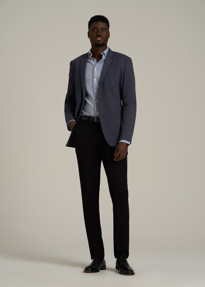 Core Blazer for Tall Men in Navy Diagonal