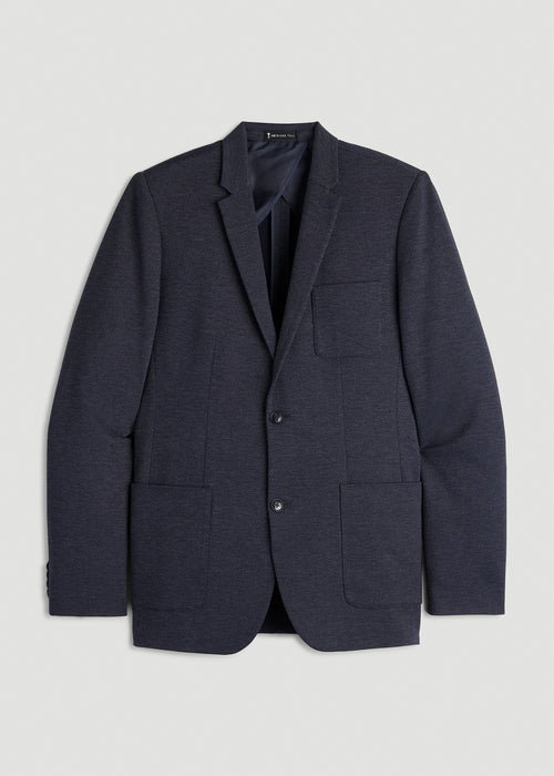 Core Blazer for Tall Men in Navy Diagonal