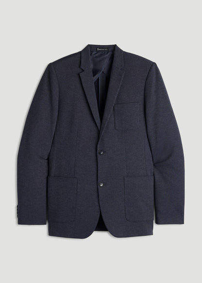 Core Blazer for Tall Men in Navy Diagonal