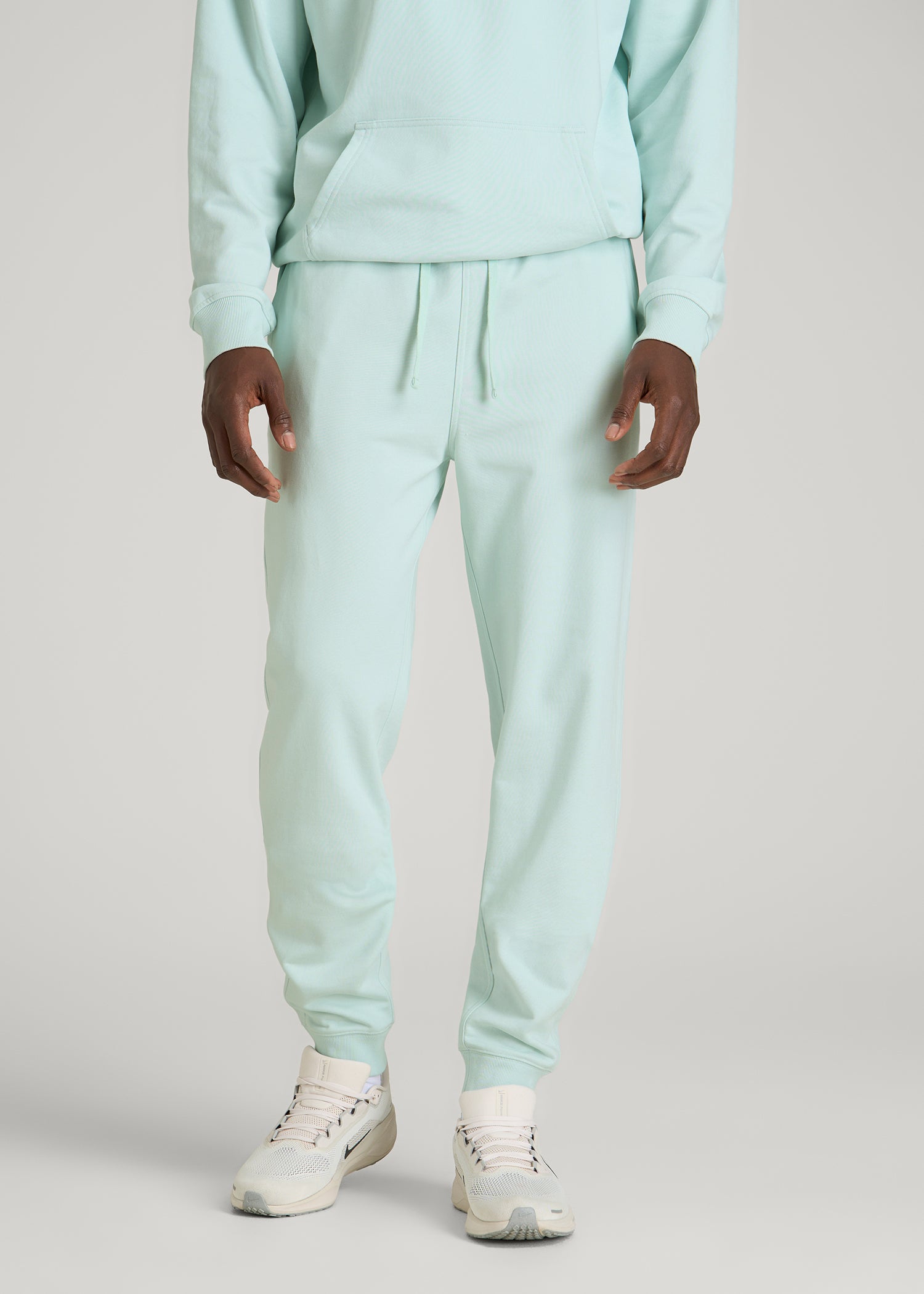 Everyday French Terry Jogger for Tall Men in Opal Blue