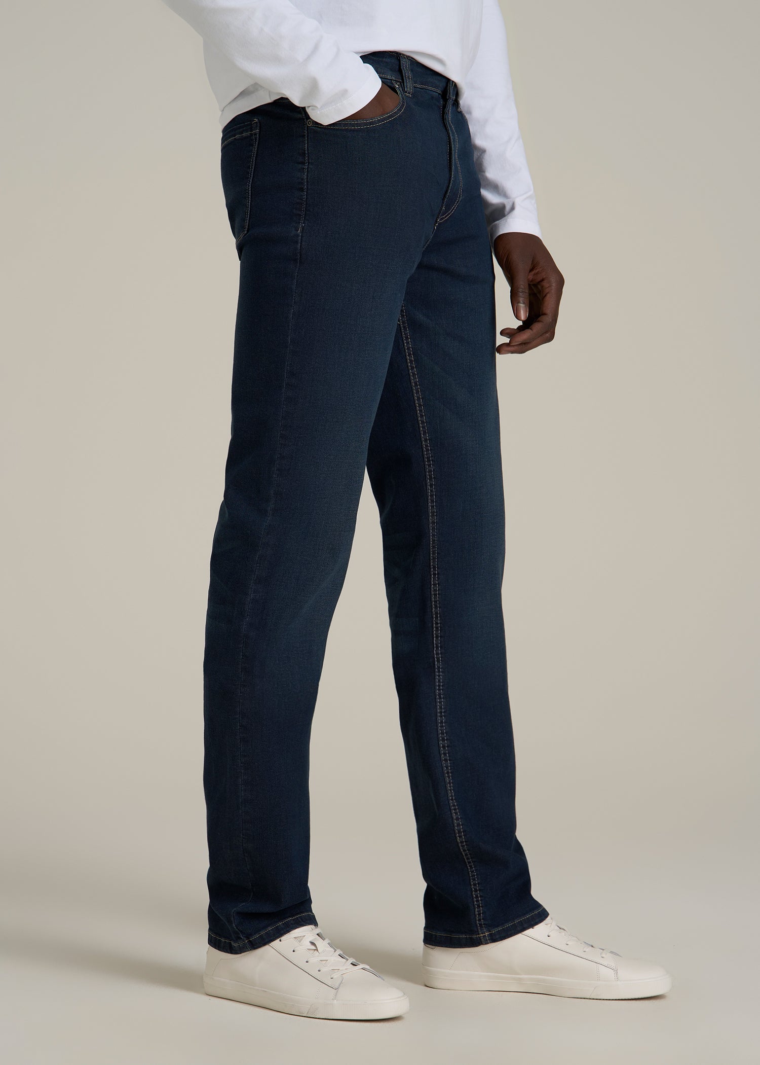 J1 STRAIGHT LEG Jeans for Tall Men in Blue Steel