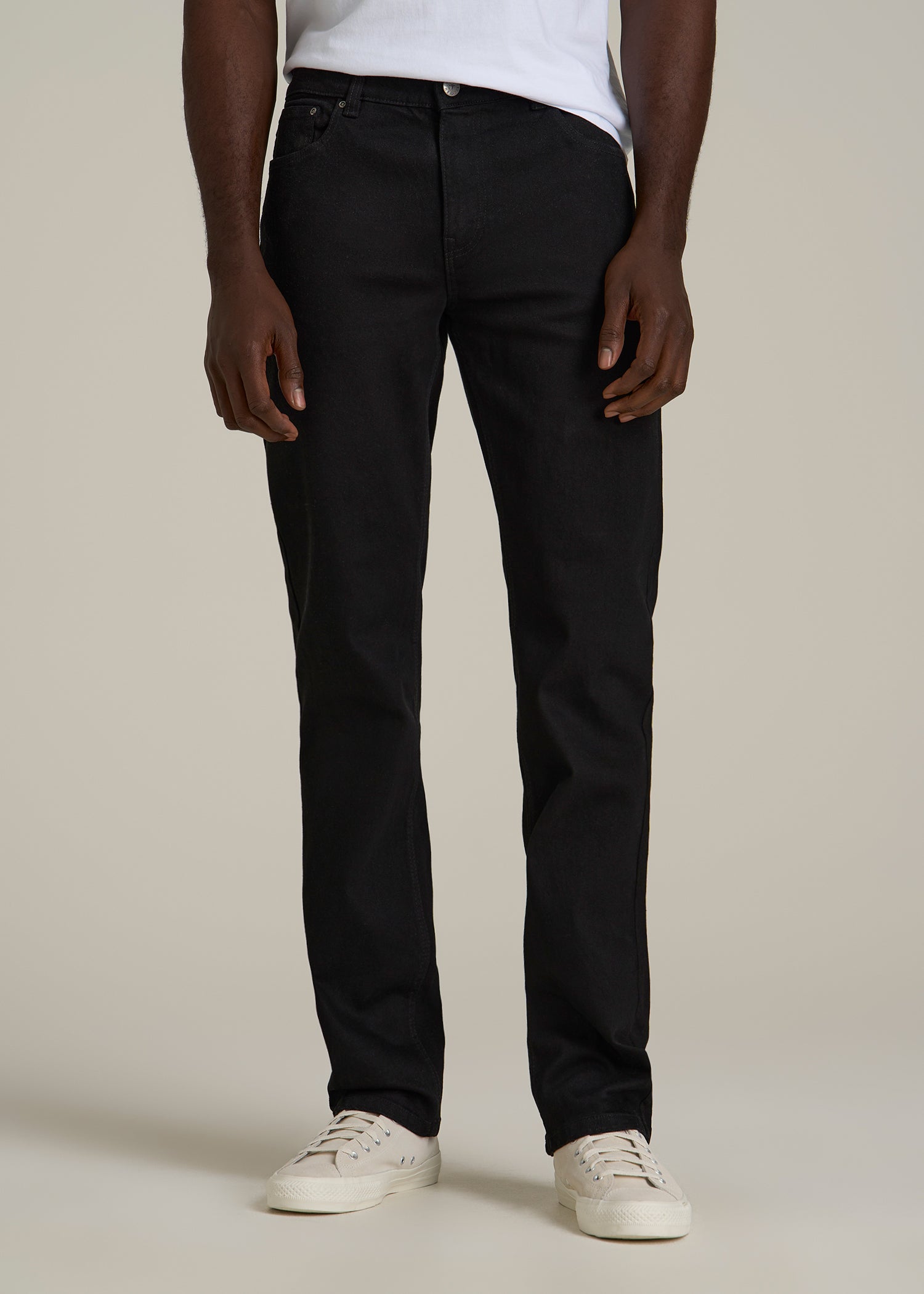 J1 STRAIGHT LEG Jeans for Tall Men in Black