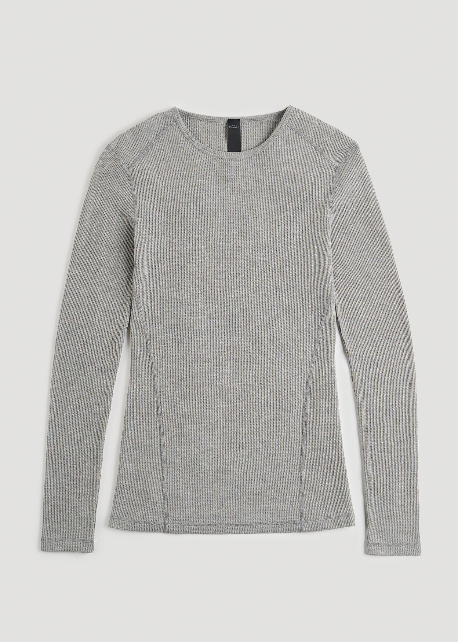 American-Tall-Men-LJ-Long-Underwear-Top-GreyMix-Front