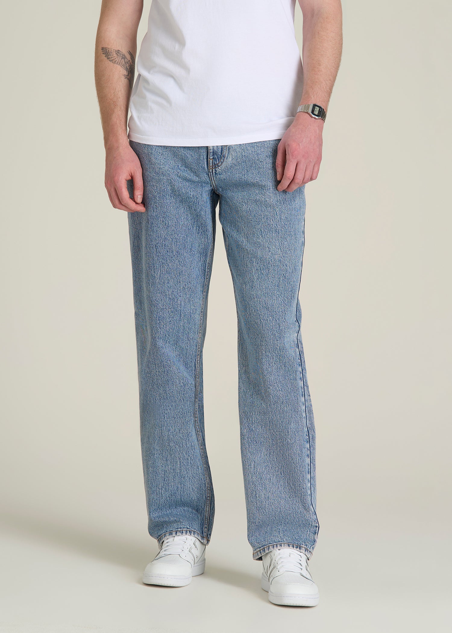 Loose Fit Jeans for Tall Men in Perfect Blue