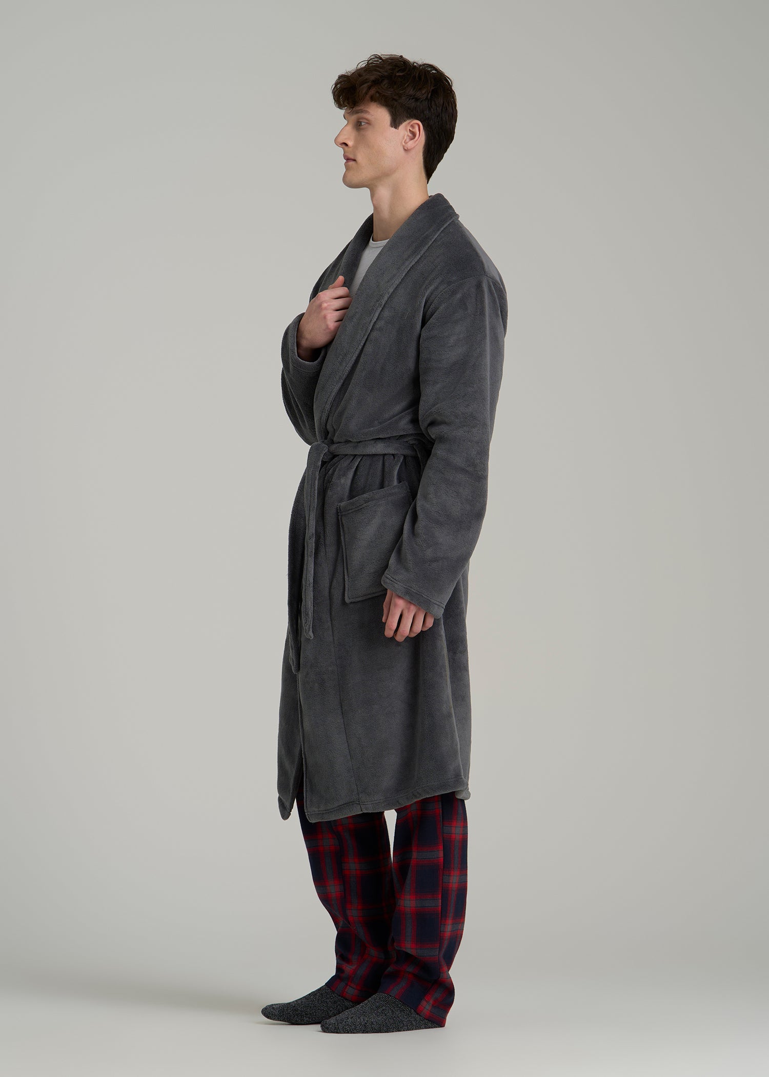 Robe for Tall Men in Charcoal