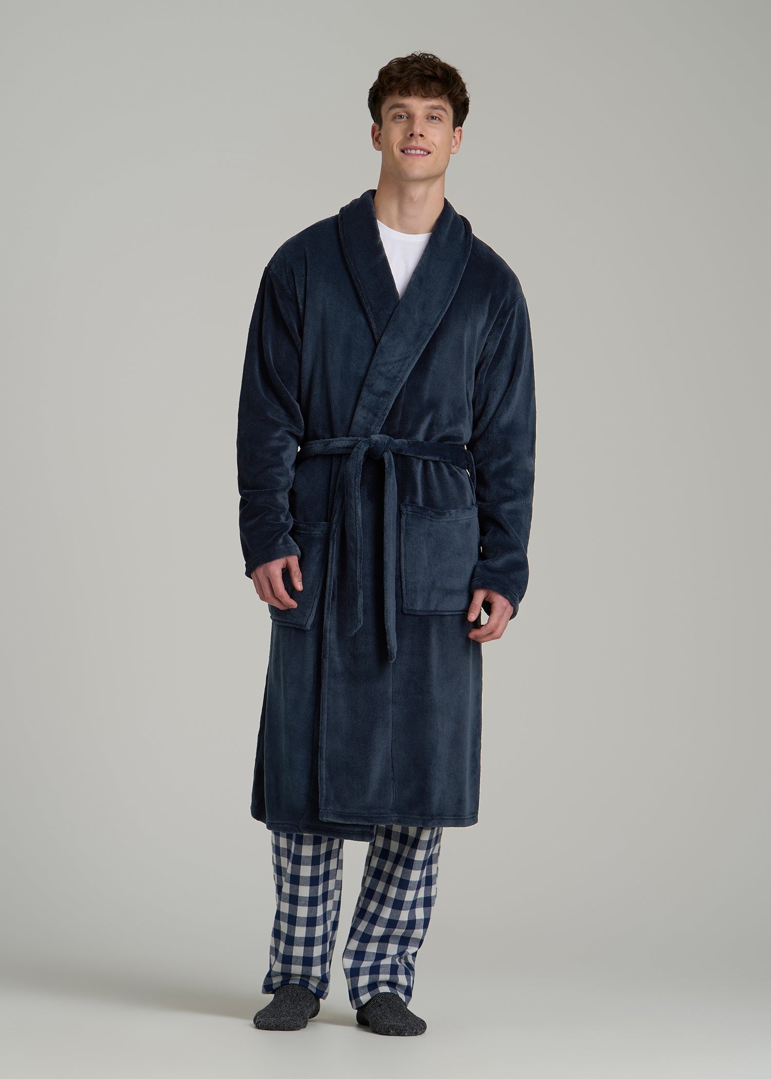 Robe for Tall Men in Navy