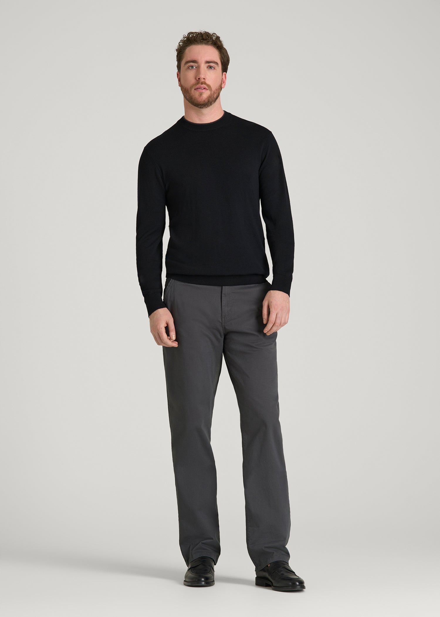 Mason RELAXED Chinos for Tall Men in Iron Grey