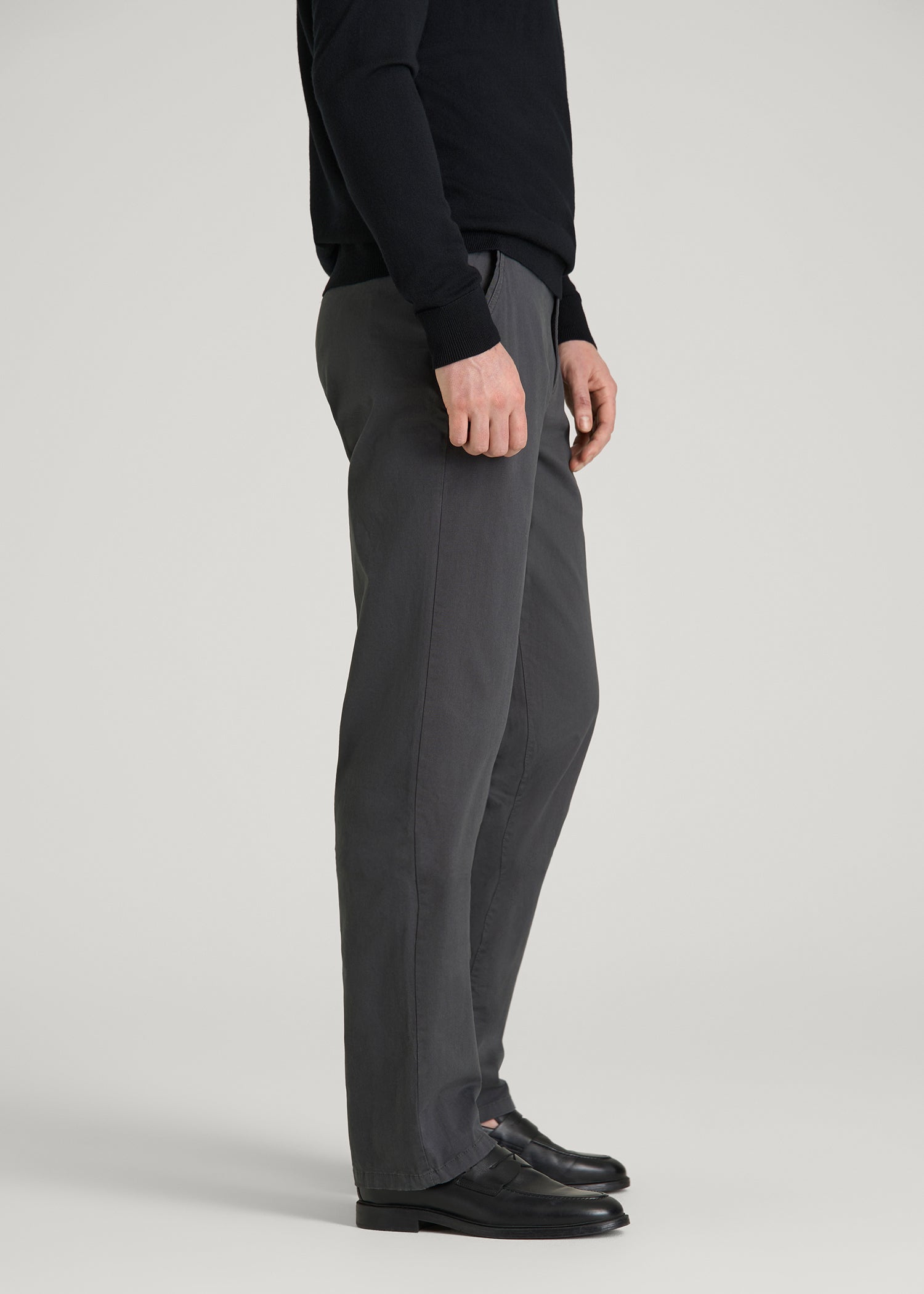 Mason RELAXED Chinos for Tall Men in Iron Grey