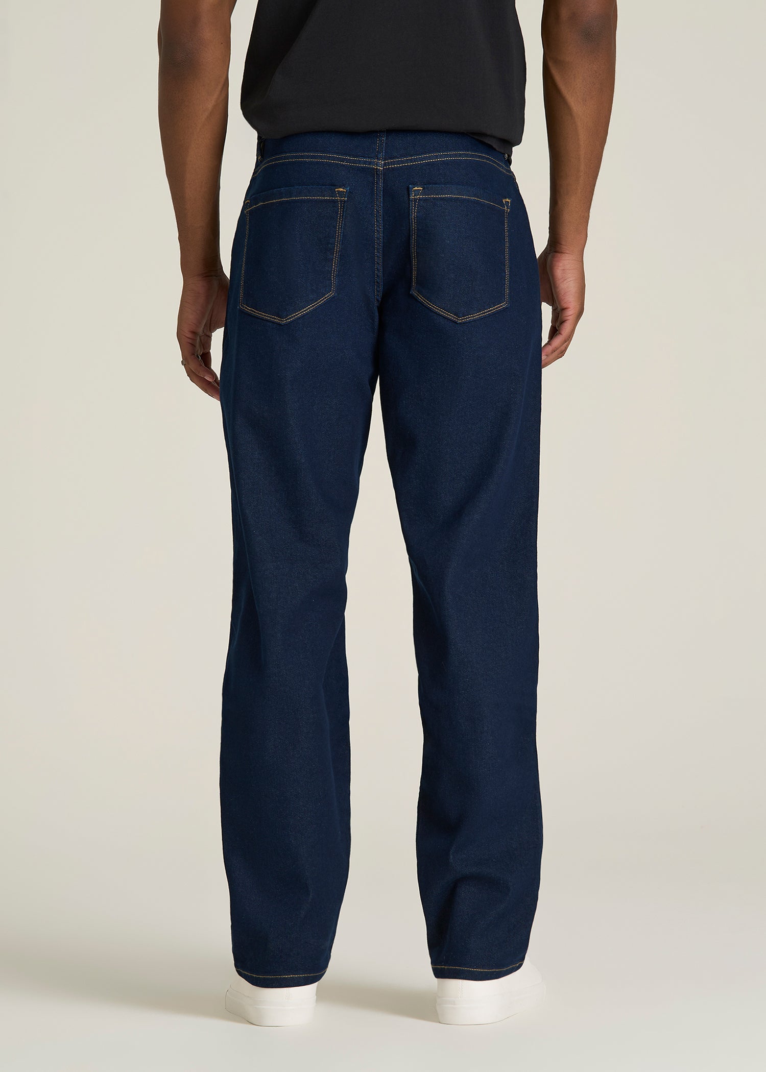 Mason Relaxed Fit Jeans for Tall Men in Deep Indigo Wash