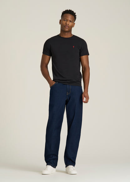 Mason Relaxed Fit Jeans for Tall Men in Deep Indigo Wash