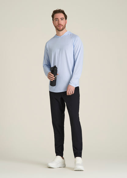 A.T. Performance Training Hoodie for Tall Men in Airy Blue