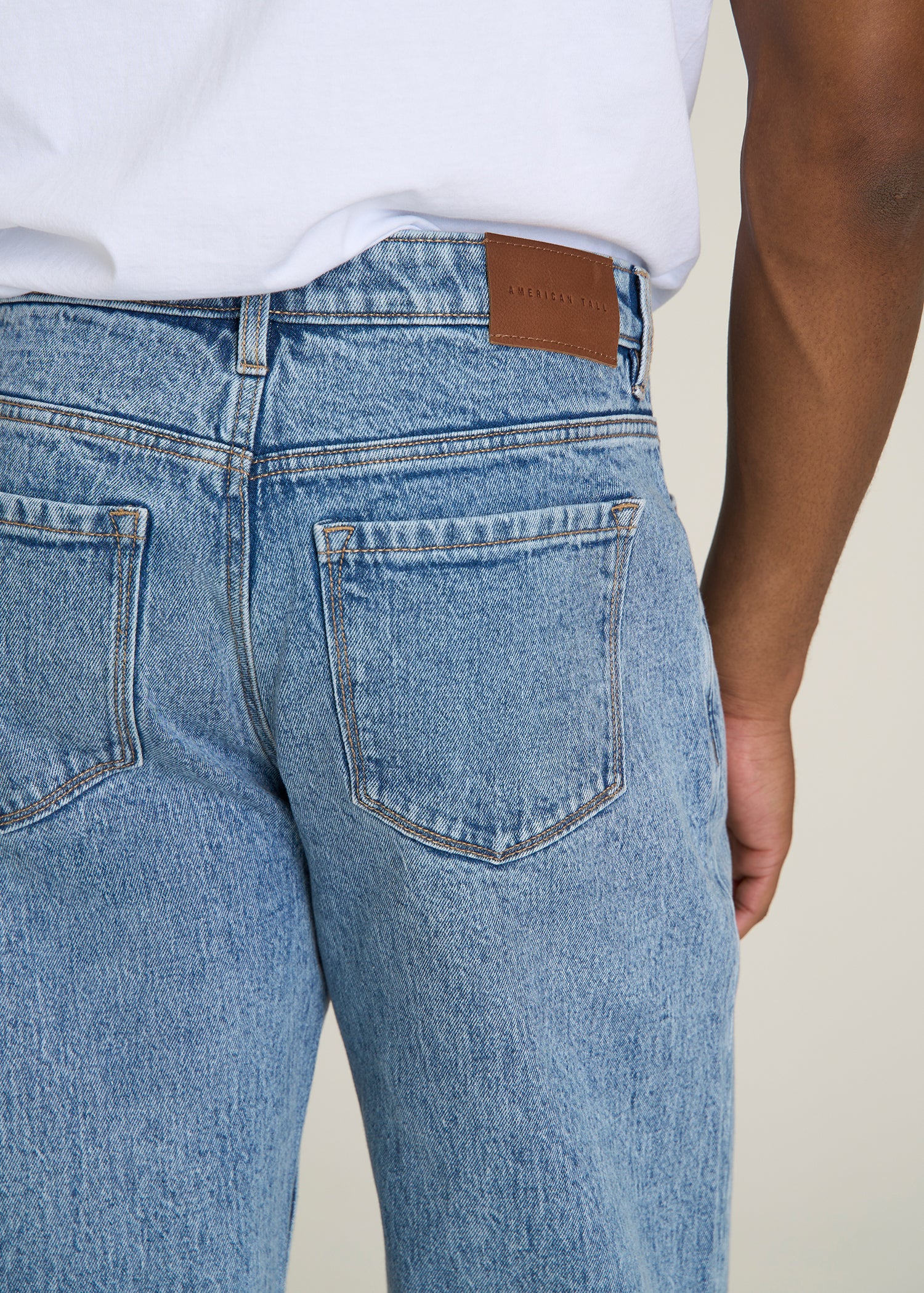MILO Relaxed Tapered Fit Jeans for Tall Men in Perfect Blue