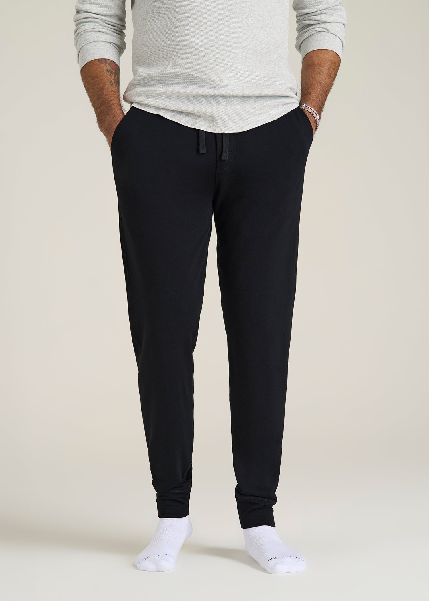 Sleep Joggers for Tall Men in Black