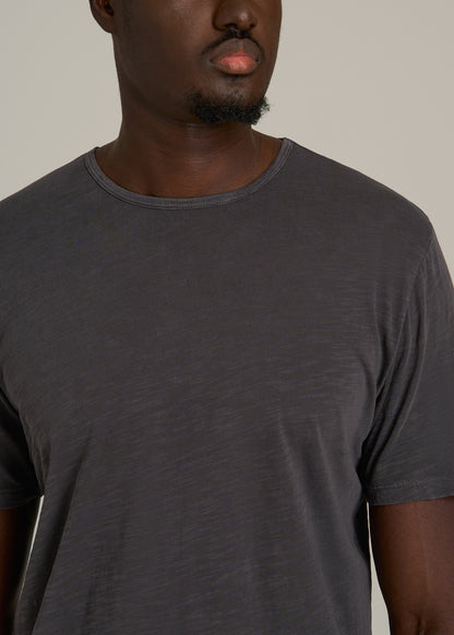 REGULAR-FIT Slub Tee for Tall Men in Charcoal