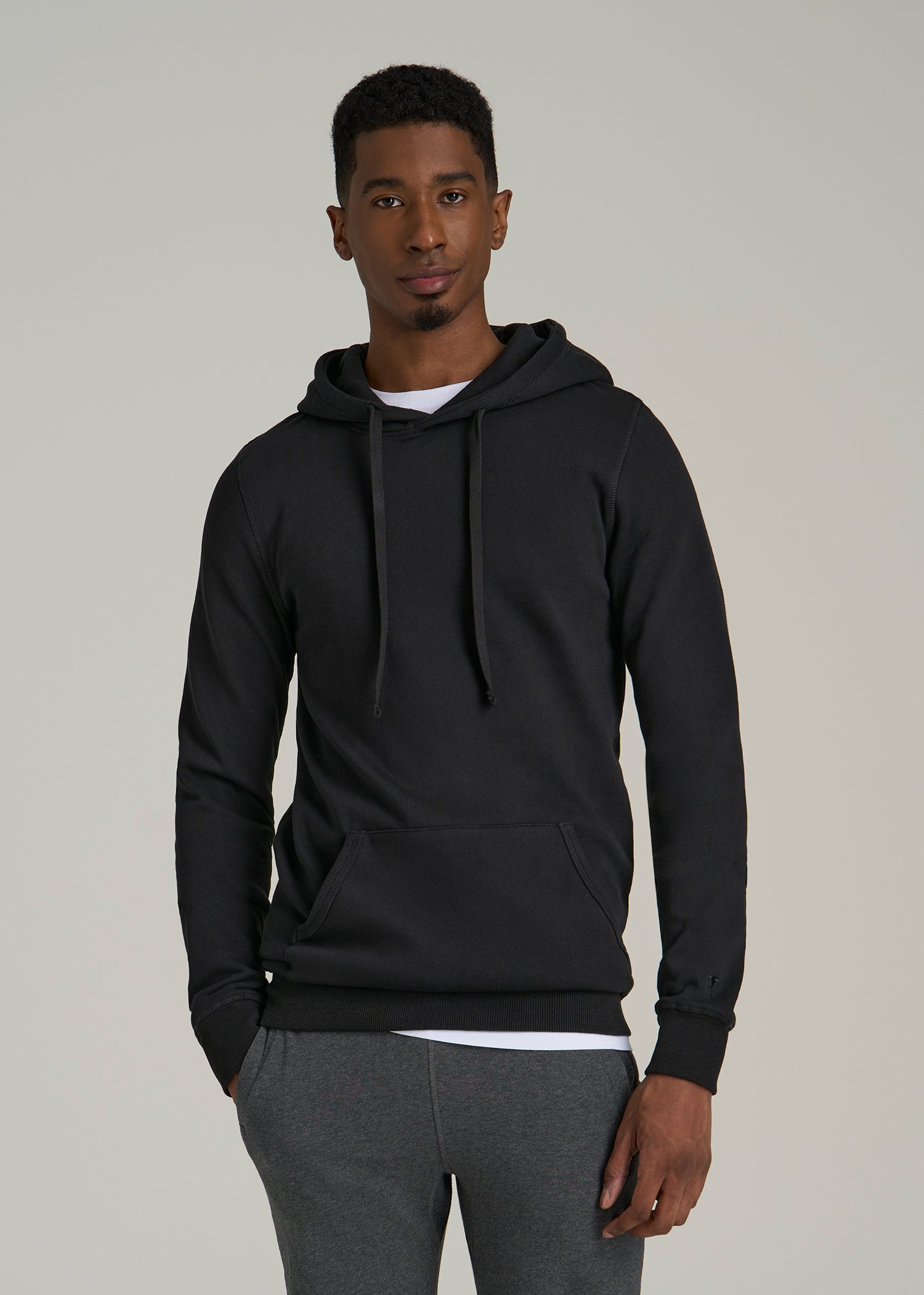 Wearever 2.0 Fleece Hoodie for Tall Men in Black