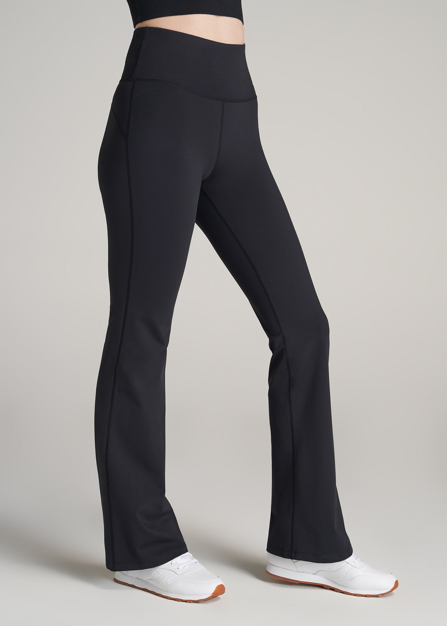 American-Tall-Women-Balance-OpenBottom-Yoga-Pant-Black-side